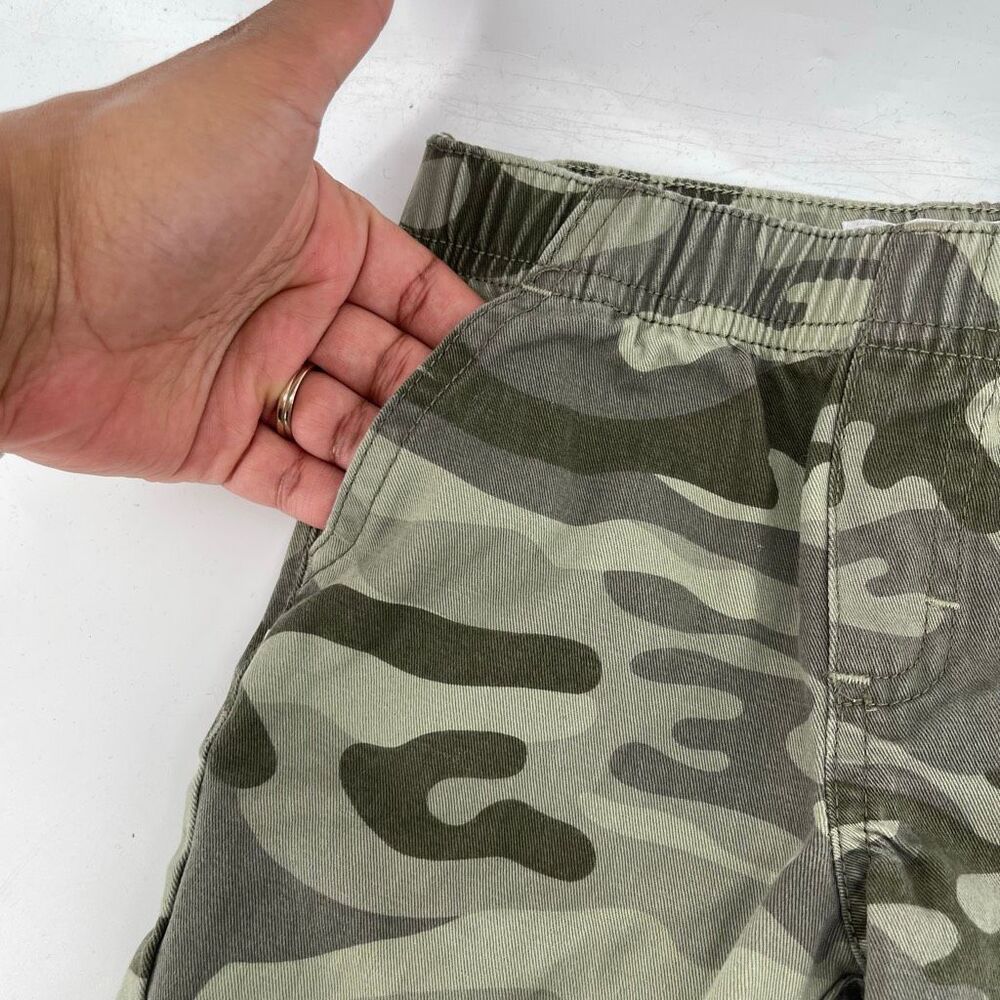 Kids Headquarters Boys Camo Jogger Pants 18M Green Camouflage Cotton Pull On - Picture 7 of 10